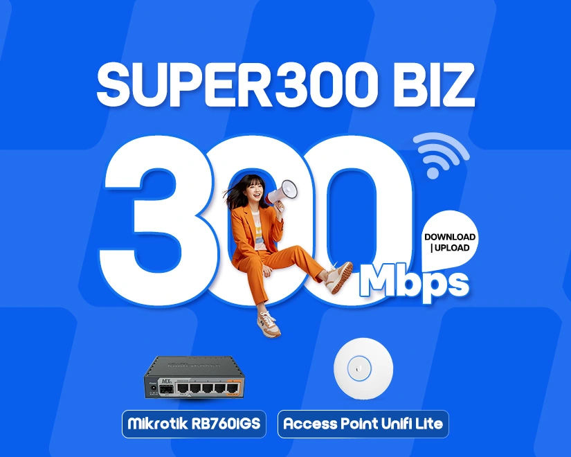 Đăng ký gói Internet FPT Super 300 Biz cho doanh nghiệp vừa và nhỏ