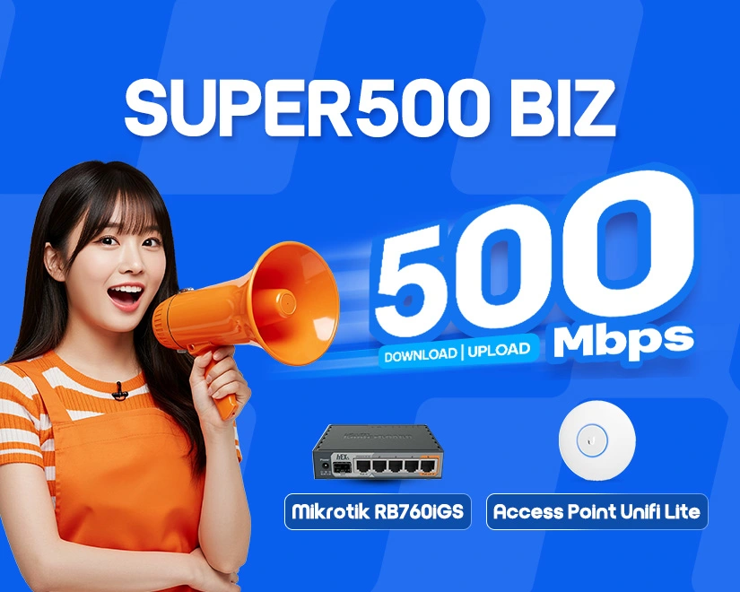 Đăng ký gói Internet FPT Super 500 Biz tốc độ 500Mbps cho doanh nghiệp