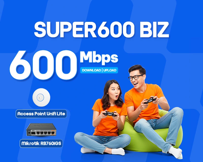 Đăng ký gói Internet FPT Super 600 Biz trang bị Mikrotik RB4011 chịu tải khủng
